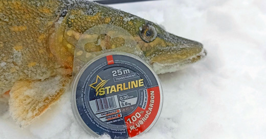 Фото отчет от подписчика в группе ВК с зимней рыбалки с леской Starline